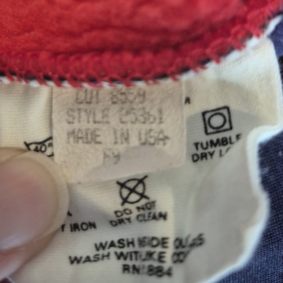 Patagonia Vintage 1989  Red Fleece Pullover Pile Fleece XL - Picture 8 of 9